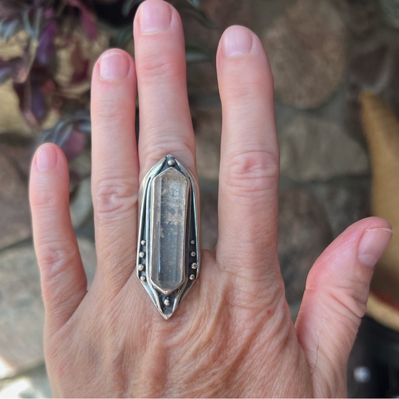 Acid Queen Lodolite Amplifier Ring, Size 7.25 - Picture 4 of 14